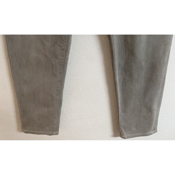 EILEEN FISHER Organic Cotton/Spandex Gray Wash Straight Leg Slim Jeans 12 - Picture 3 of 10
